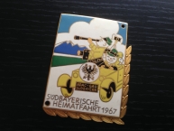 Original historische Plakette 1967- ADAC Südbay. Heimatfahrt - TOP 