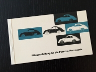 Original Porsche 356 Karosserie Reutter Pflegeanleitung 