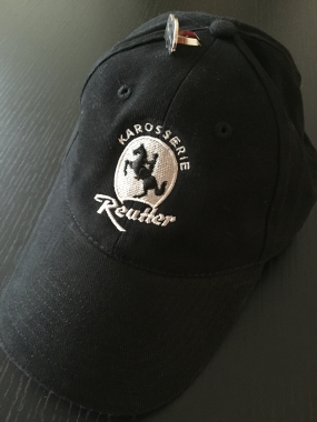 Original Mütze-Cap des Porsche 356 Produzenten Karosserie Reutter - schwarz 