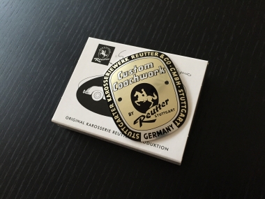 Original Reutter Plakette "Export" 1954 - 1962 