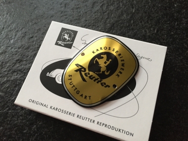 Original Karosserie Reutter Plakette 1962-1963 