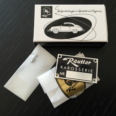 Orig.  Karosserie Reutter Karosserienummer-Plakette 