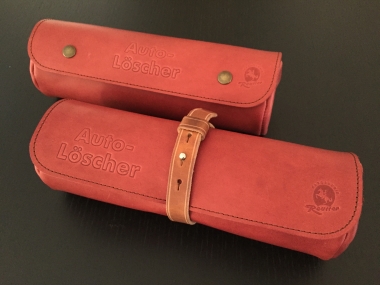 Karosserie Reutter Auto-Löscher- Ledertasche rot 