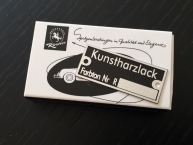 Orig. Karosserie Reutter Lacknummer-Plakette 