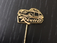 Original Karosserie Reutter - Porsche 356 Anstecknadel -gold- 