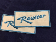 Original Porsche 356 Karosserie Reutter Aufnäher - Sticker- "Blaumann" 