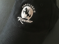 Original Mütze-Cap des Porsche 356 Produzenten Karosserie Reutter - schwarz 