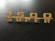 Original "1500 Super"-Plakette 